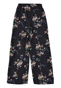 The New Iris wide pants - Black Beauty Flower AOP